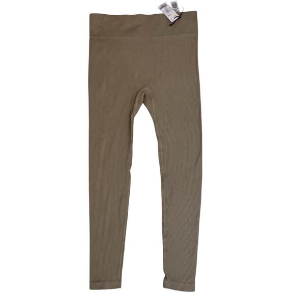 NEW TOPSHOP NORDSTROM Co-Ord Ribbed Seamless High Waist Leggings Size M - Picture 3 of 7